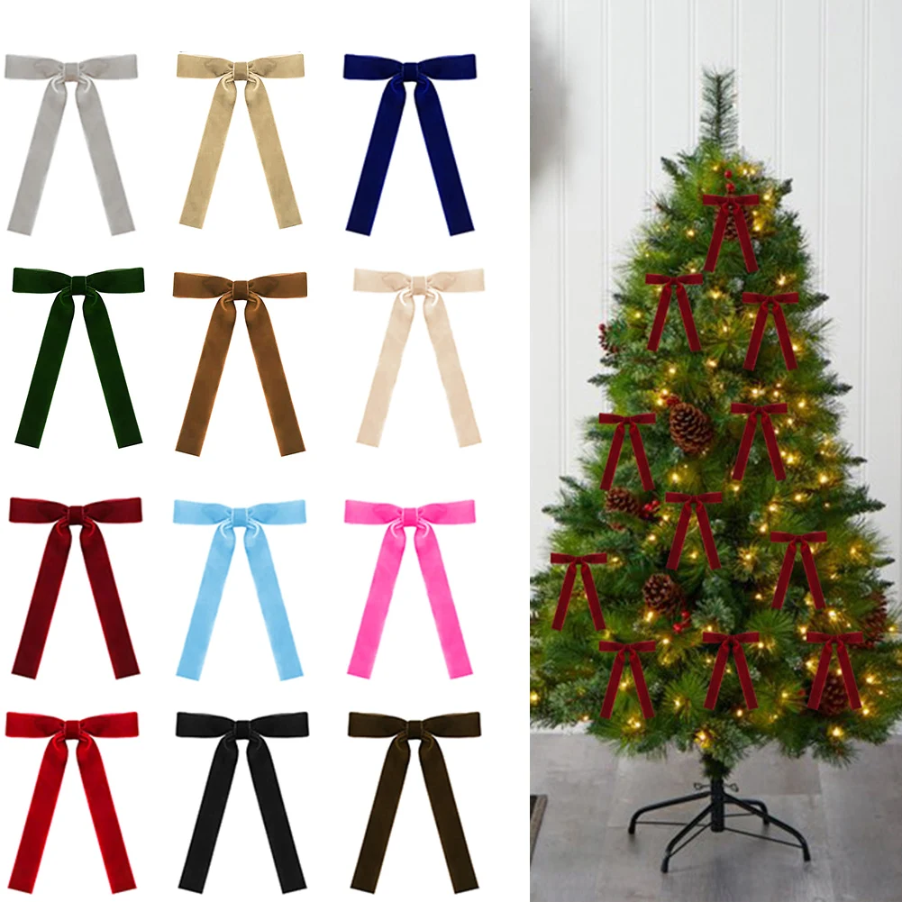 Bow Tie Pre Tied - Christmas Tree Accents 2.5cm Light Coffee