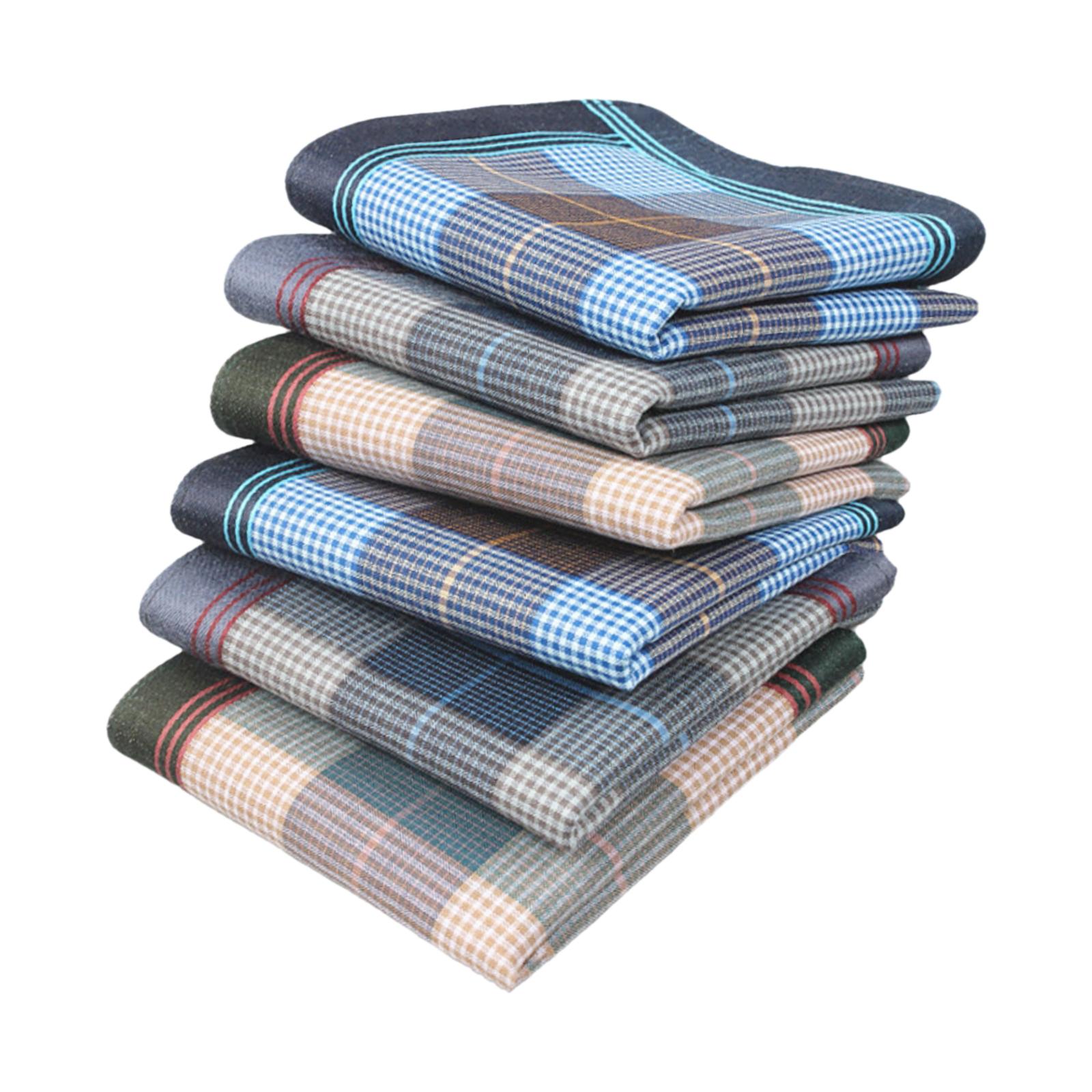 6Pcs Unisex Cotton Handkerchie - Handkerchief Cotton Men recension och pris