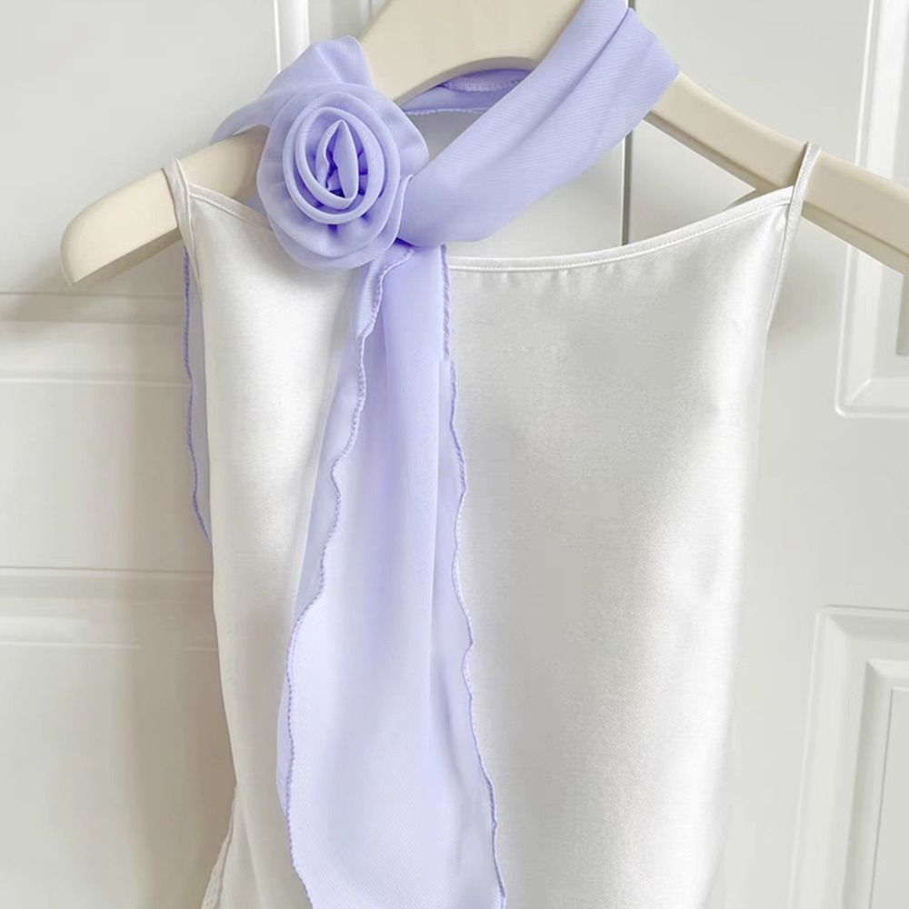 Stylish Luxury Chiffon Scarf T - Ascot Neck Scarf recension och pris