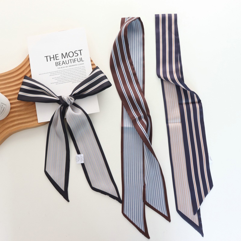 2025 New Striped Small Silk Sc - Silk Tie Striped recension och pris