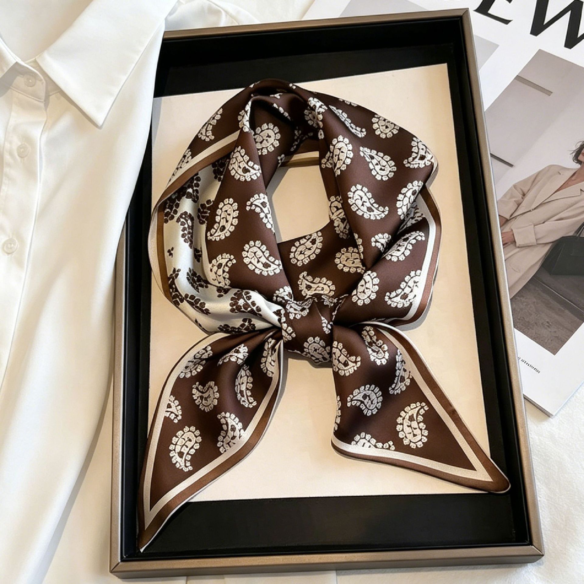 Luxury Long Neckerchief Skinny - Ascot Neck Scarf recension och pris