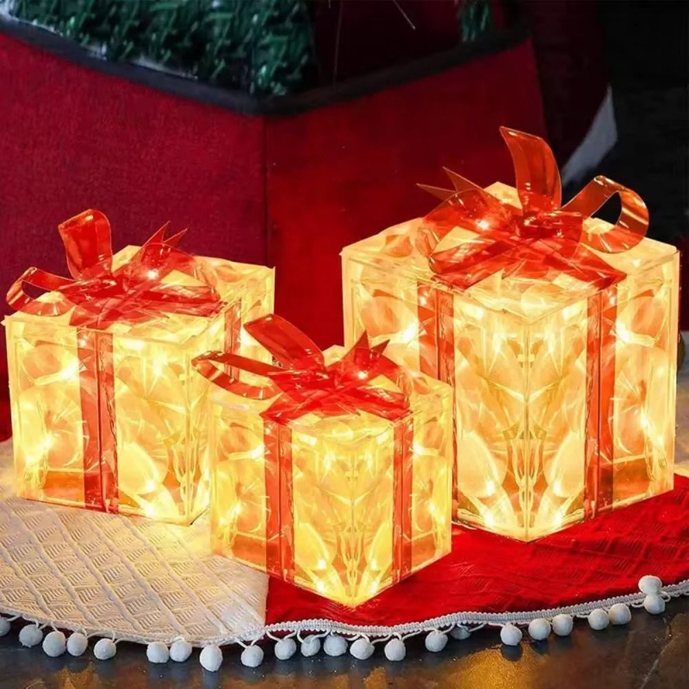 With Bow Christmas Gift Boxes  - Bow Tie Pre Tied recension och pris