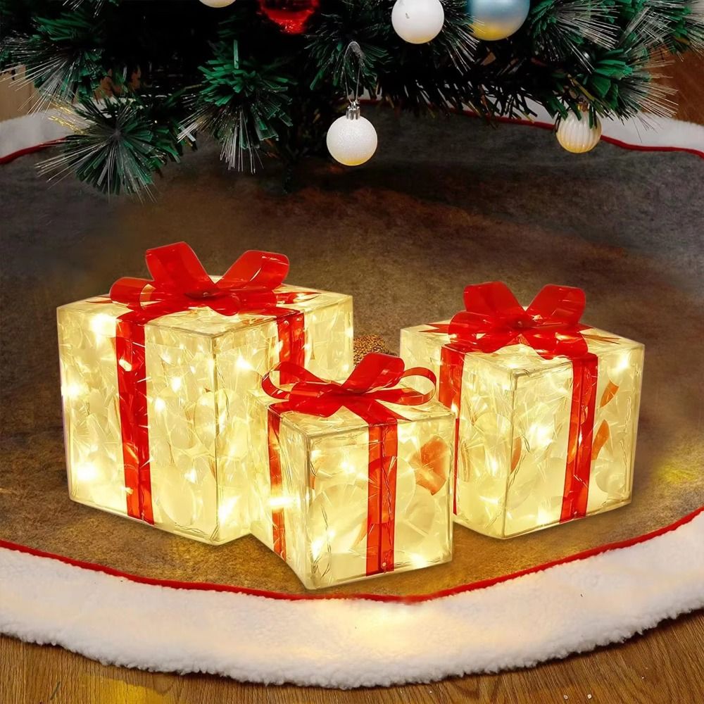 With Bow Christmas Gift Boxes  - Bow Tie Pre Tied recension och pris