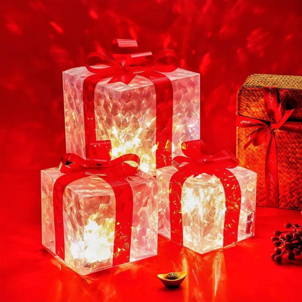 With Bow Christmas Gift Boxes  - Bow Tie Pre Tied recension och pris
