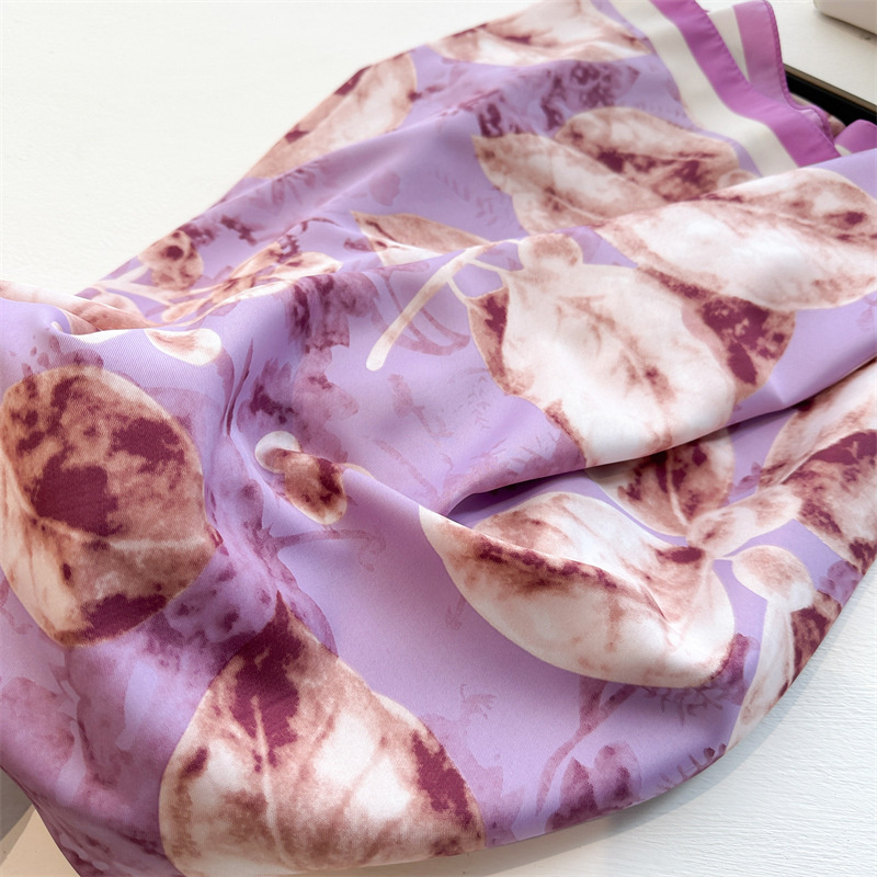 Retro 90cm Printed Large Squar - Scarf Silk Square recension och pris