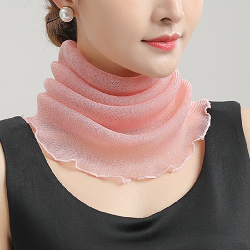 Spring Summer Chiffon Neck Col - Ascot Neck Scarf recension och pris