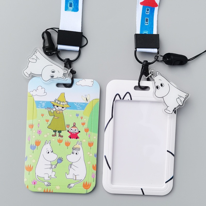 Cartoon Moomins Hard Card Hold - Lanyard Badge Holder recension och pris