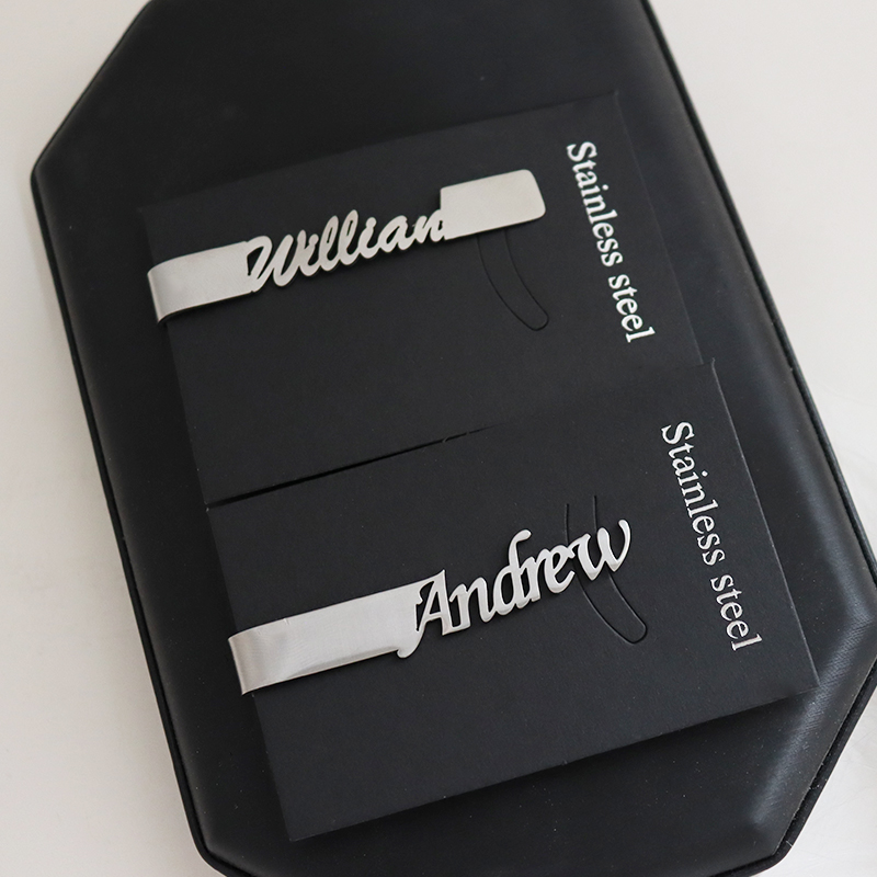 DIY Letter Name Pattern 4.8*0. - Tie Clip Silver recension och pris