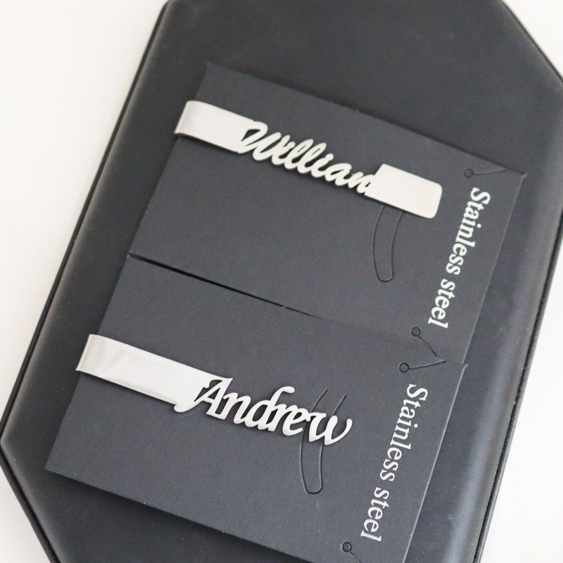 DIY Letter Name Pattern 4.8*0. - Tie Clip Silver recension och pris